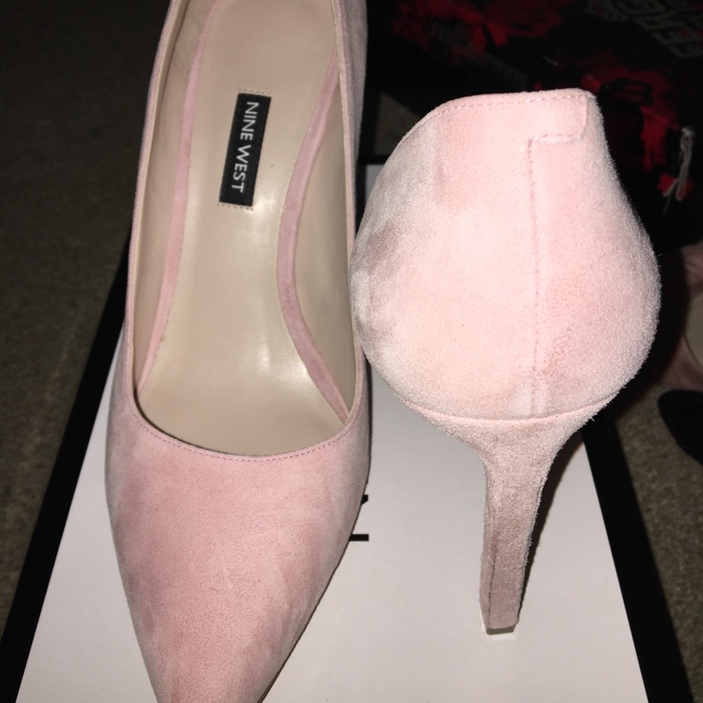 Suede heels